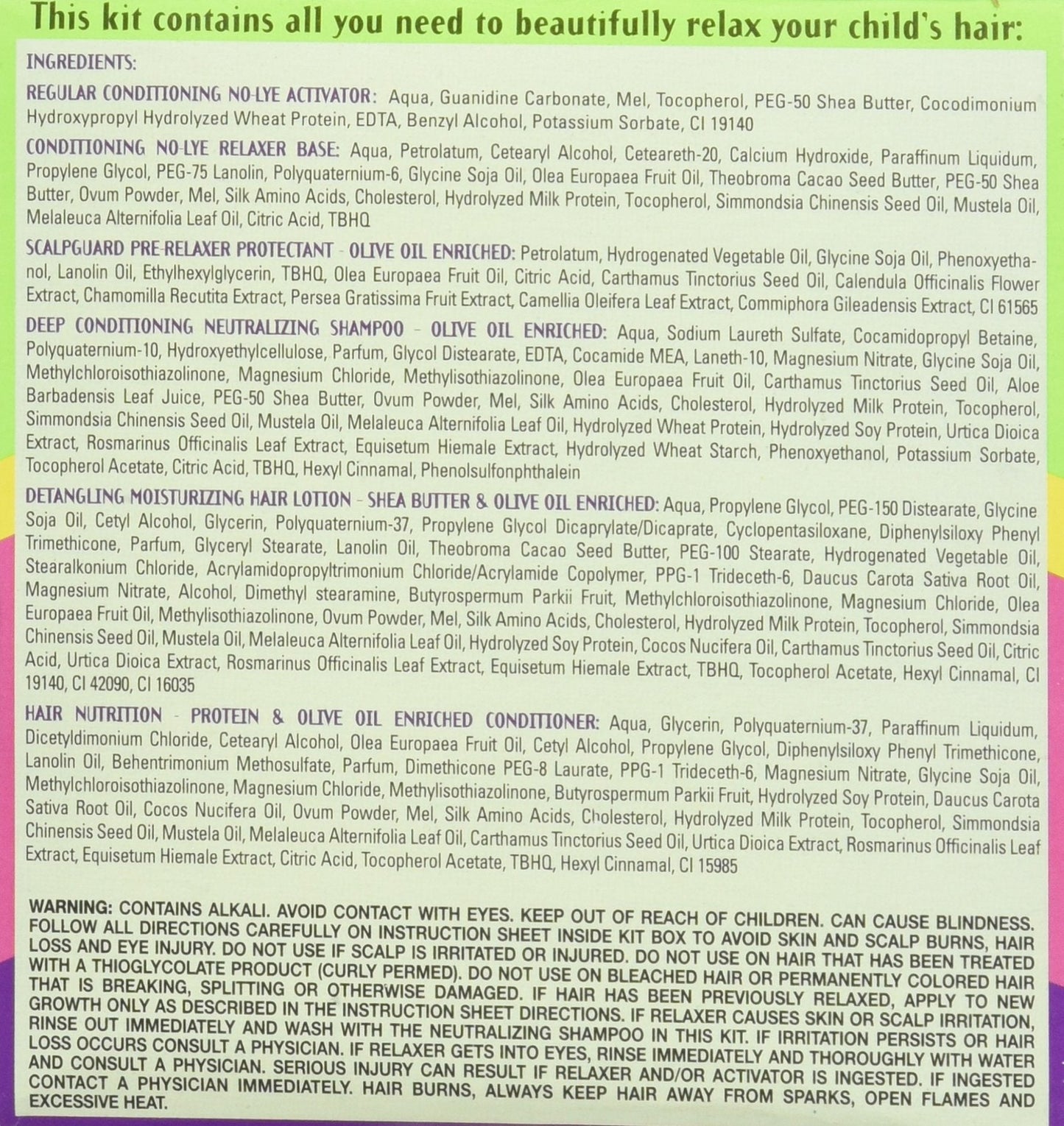 Originals by Africa's Best Kids Natural Conditioning Relaxer System Regular Kit with Scalpguard | Herbal Blend to Protect & Strengthen Hair