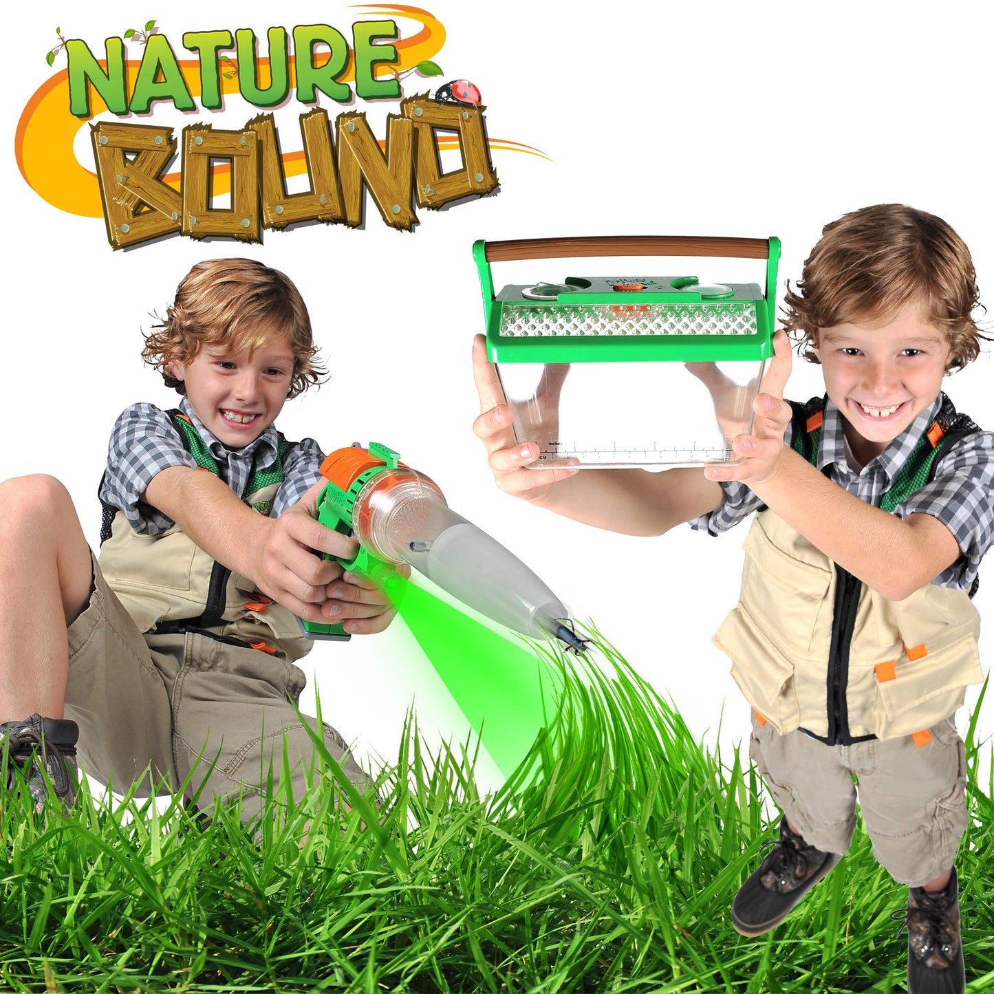 Nature Bound Bug Catcher Vacuum with Light-Up Habitat | Eco-Friendly Outdoor Toy for Kids | Includes Bug Vacuum & Cage