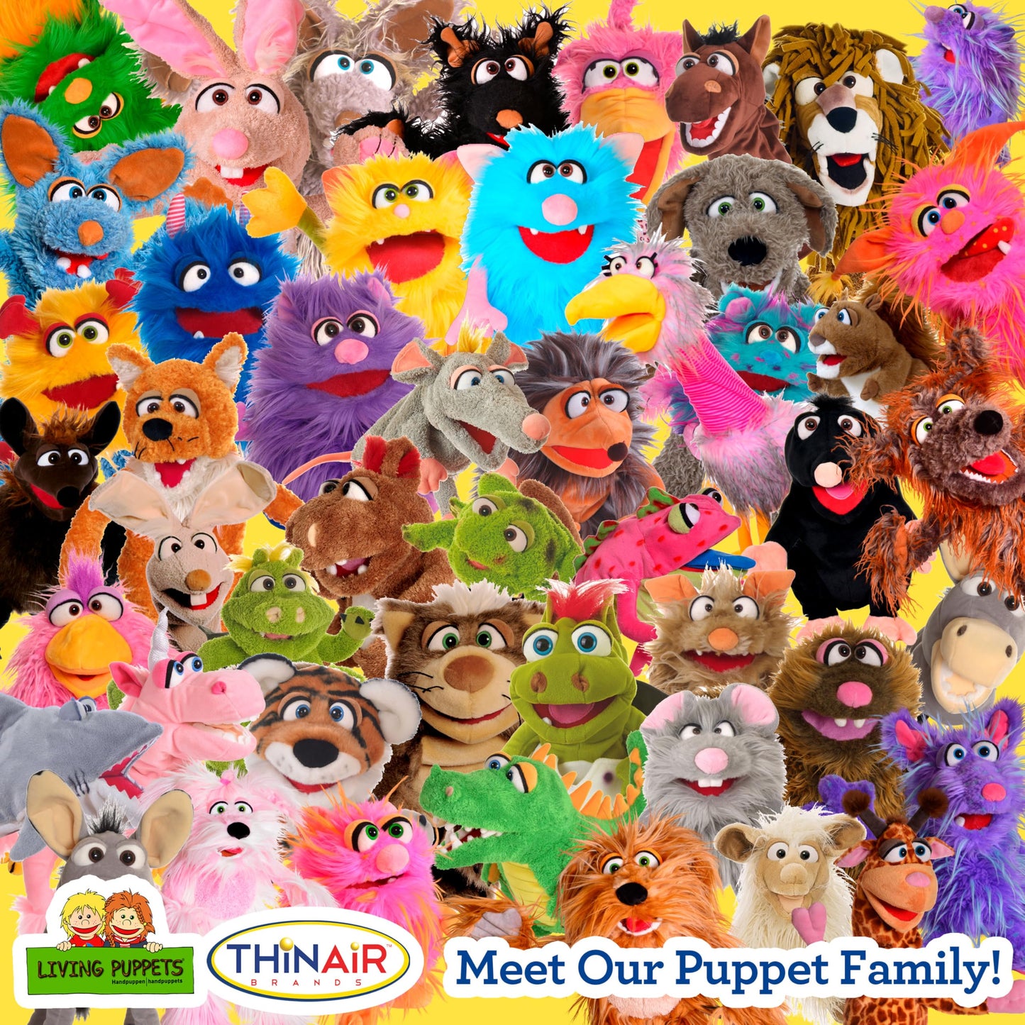 Living Puppets 9" Plush Purple Monster Hand Puppet – Soft, Cuddly, Safety Tested, Promotes Learning & Fun for Kids