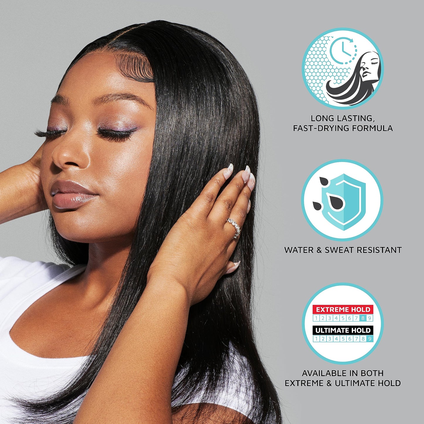 KISS Colors & Care Lace Bond Adhesive Spray 11.1 Oz | Ultimate Hold, Sweat & Water Resistant, Fast Drying, Secure Lace Front Glue