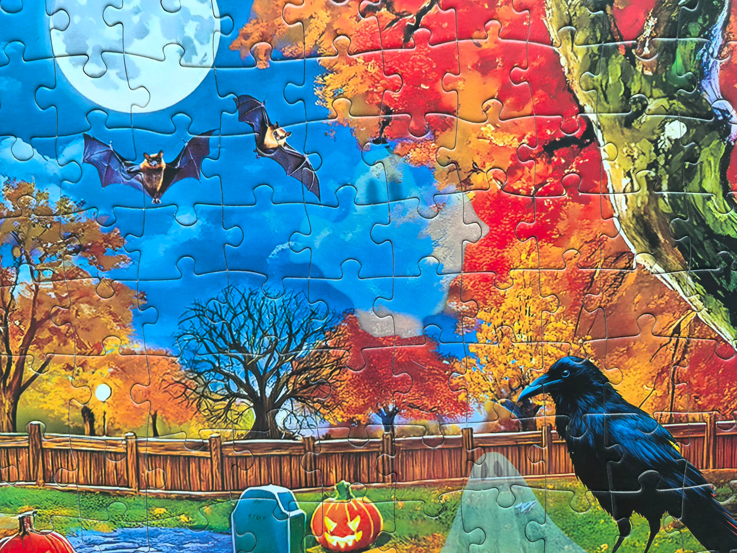 Halloween Puzzles 300 Pieces for Adults Large Piece - Light a Jack-o'-Lantern