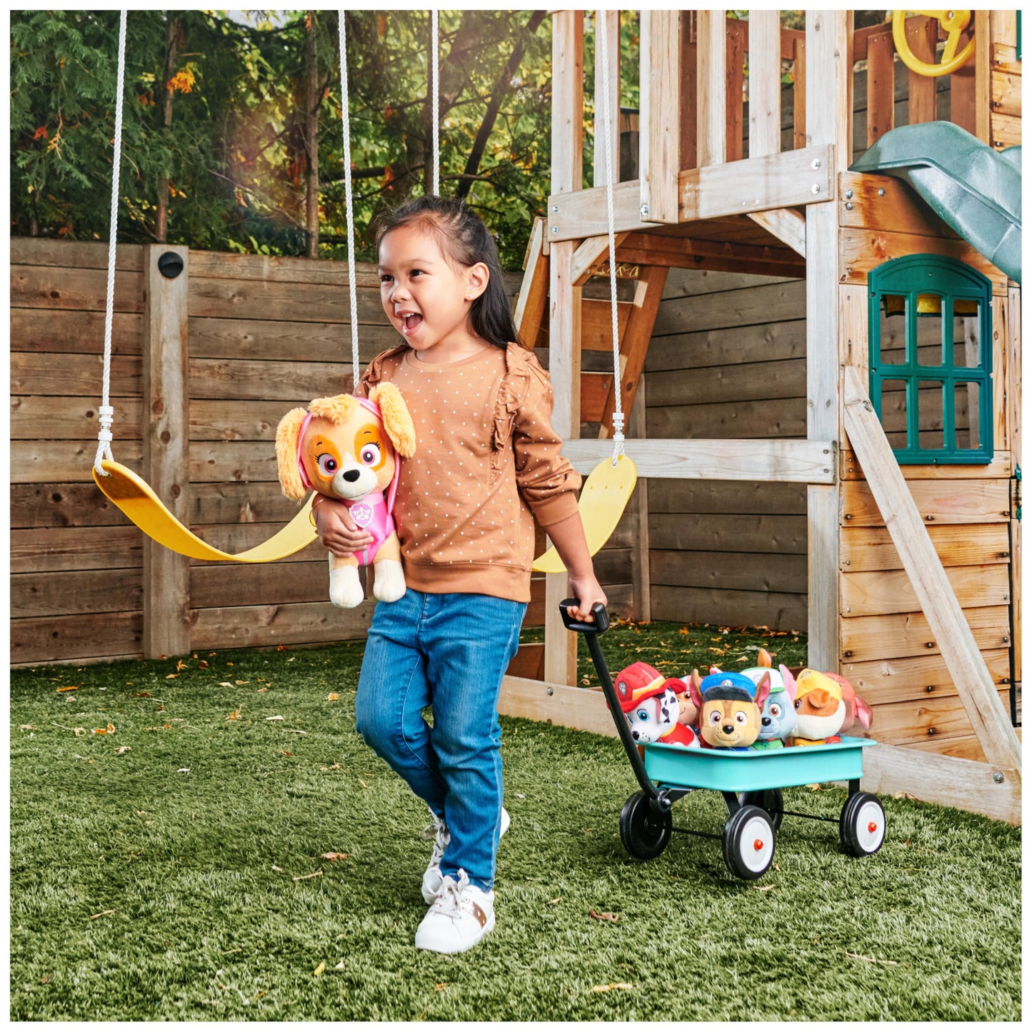 GUND Official PAW Patrol Skye in Signature Aviator Pilot Uniform Plush Toy, Stuffed Animal for Ages 1 and Up, 6" (Styles May Vary)