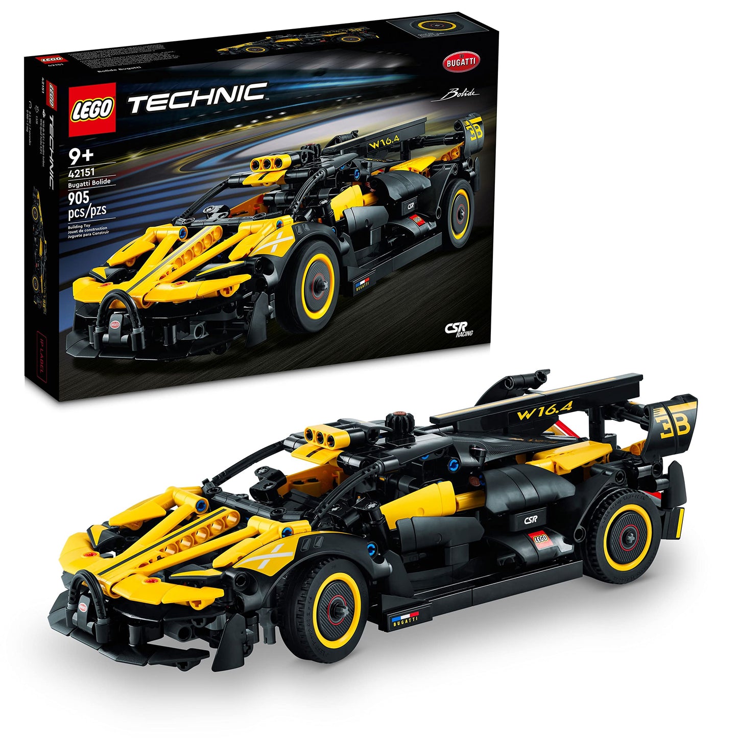 LEGO Technic Bugatti Bolide 42151 Racing Car Set – Build & Race Sports Car Kit for Kids, Teens & Collectors, Ages 9+