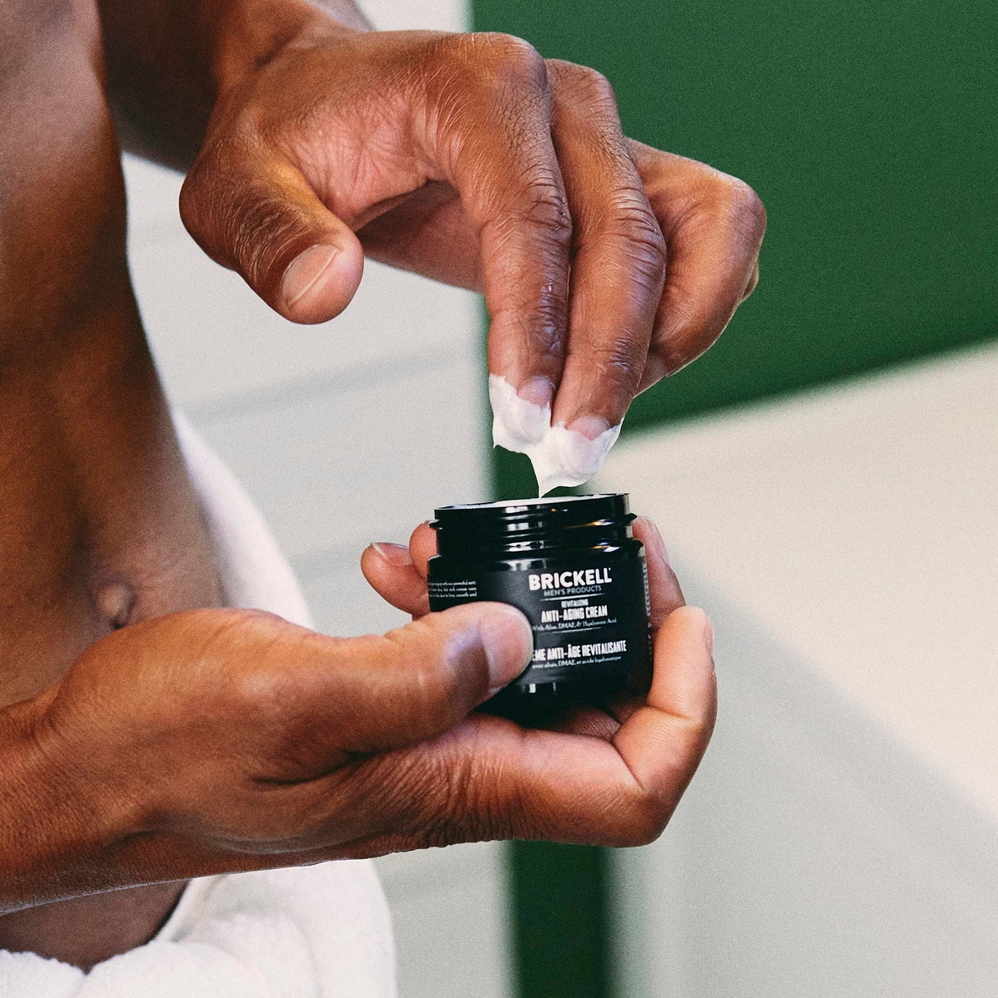 Brickell Men’s Revitalizing Anti-Aging Cream – Natural & Organic Night Face Moisturizer to Reduce Fine Lines & Wrinkles – Scented, 2 oz