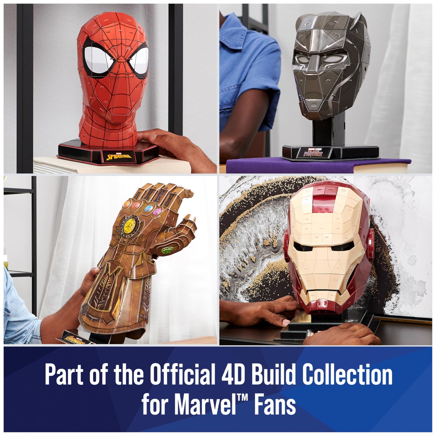 4D Build, Marvel Spider-Man 3D Puzzle Model Kit with Stand 82 Pcs | Spider-Man Desk Decor | Building Toys | 3D Puzzles for Adults & Teens 12+