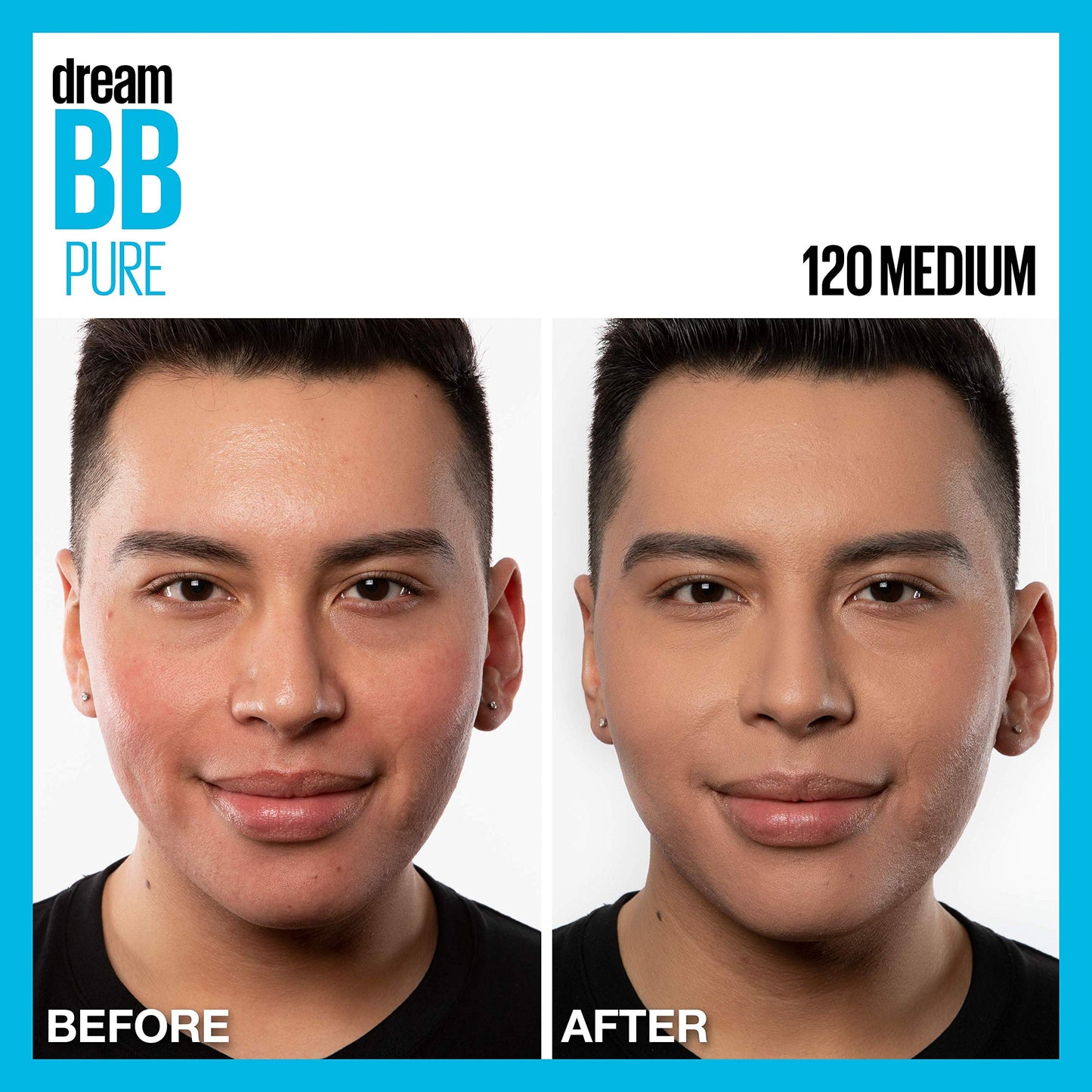 Maybelline Dream Pure BB Cream, 8-in-1 Skin Perfecting Beauty Balm with 2% Salicylic Acid, Oil-Free Sheer Tint for Acne-Prone Skin, Medium, 1 Count