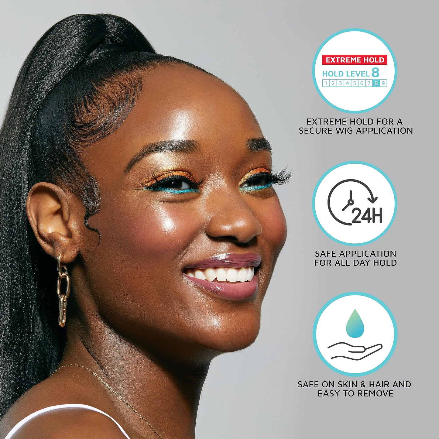 KISS Colors & Care Lace Bond Adhesive Spray 11.1 Oz | Ultimate Hold, Sweat & Water Resistant, Fast Drying, Secure Lace Front Glue