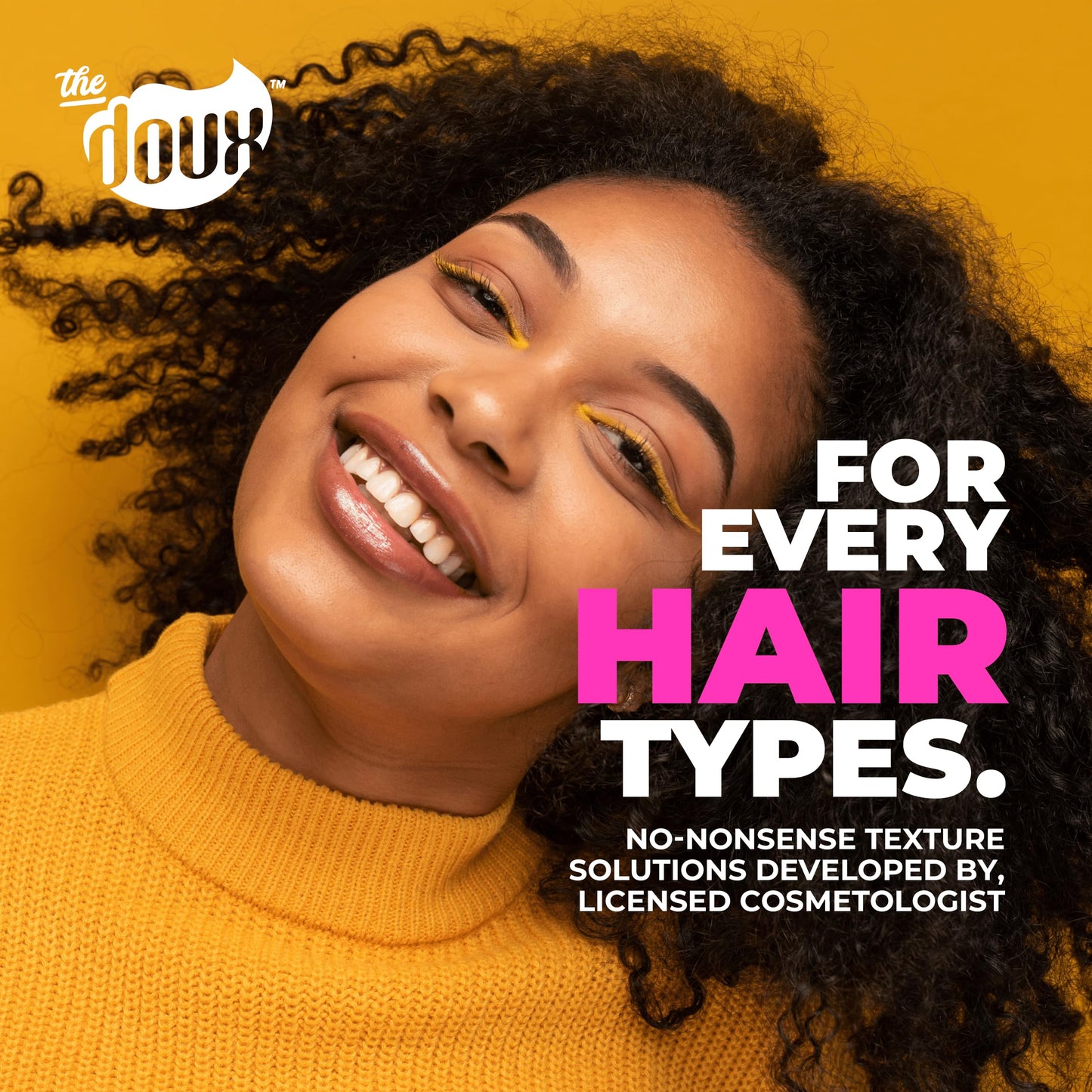 The Doux CRAZYSEXYCURL Honey Foam Curl Cream & Mousse – Heatless Curls, Frizz Control, Shine & Moisture with Aloe & Silk Amino Acids