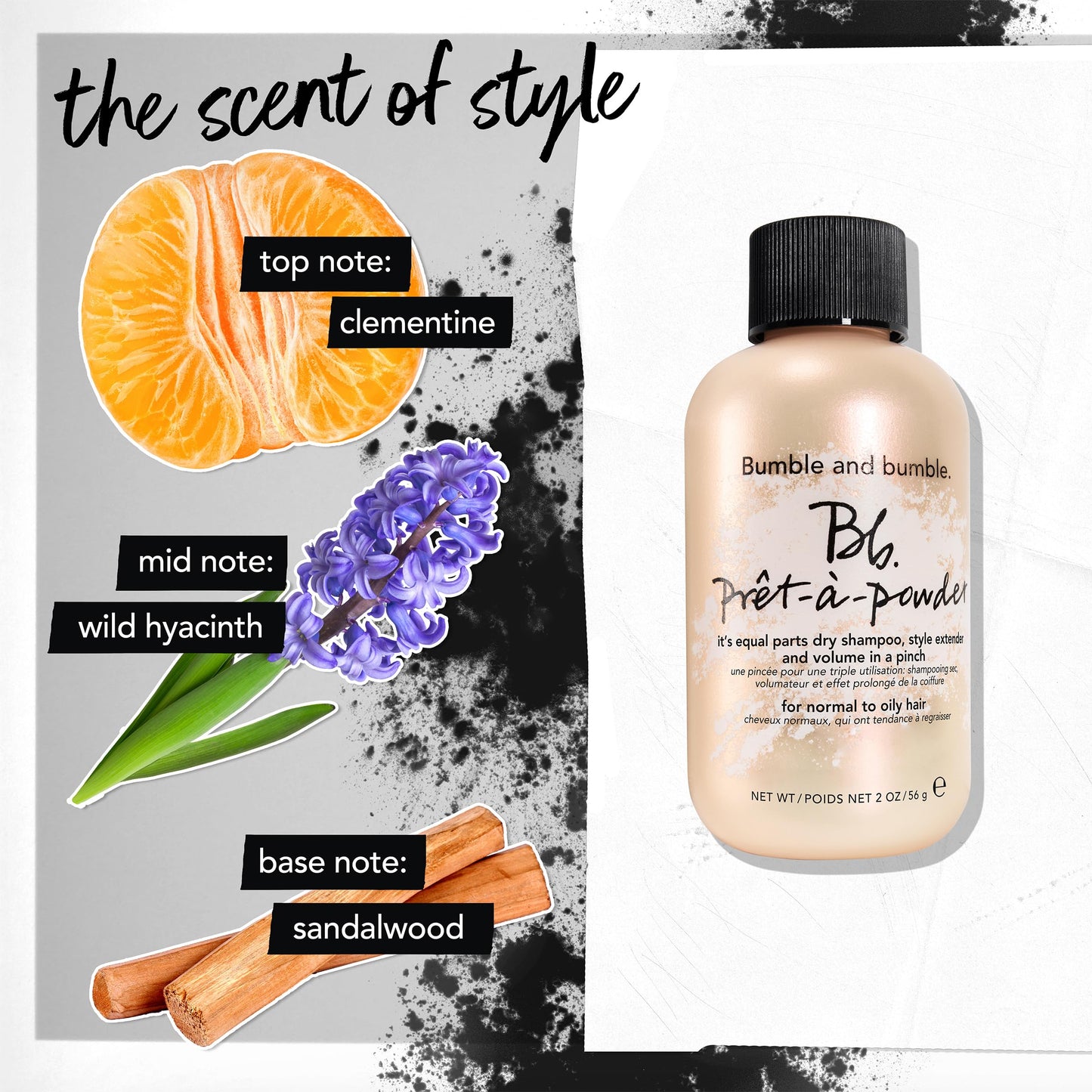 Bumble and bumble. Prêt-à-powder Dry Shampoo Powder | Adds Volume, Texture + Absorbs Oil | Non-Aerosol | Wavy + Straight, Mini Travel Size, 0.5 Ounce