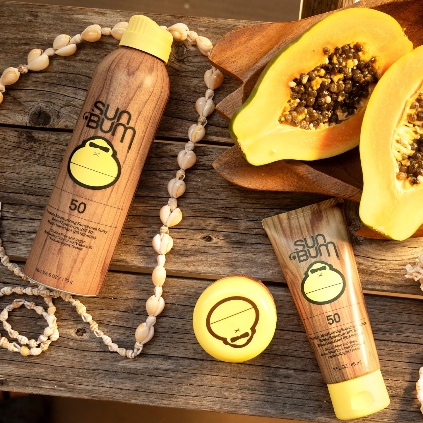 Sun Bum Original SPF 50 Sunscreen Spray - Broad Spectrum UVA/UVB Protection with Vitamin E - Reef Friendly, Hawaii Act 104 Compliant, 6 oz