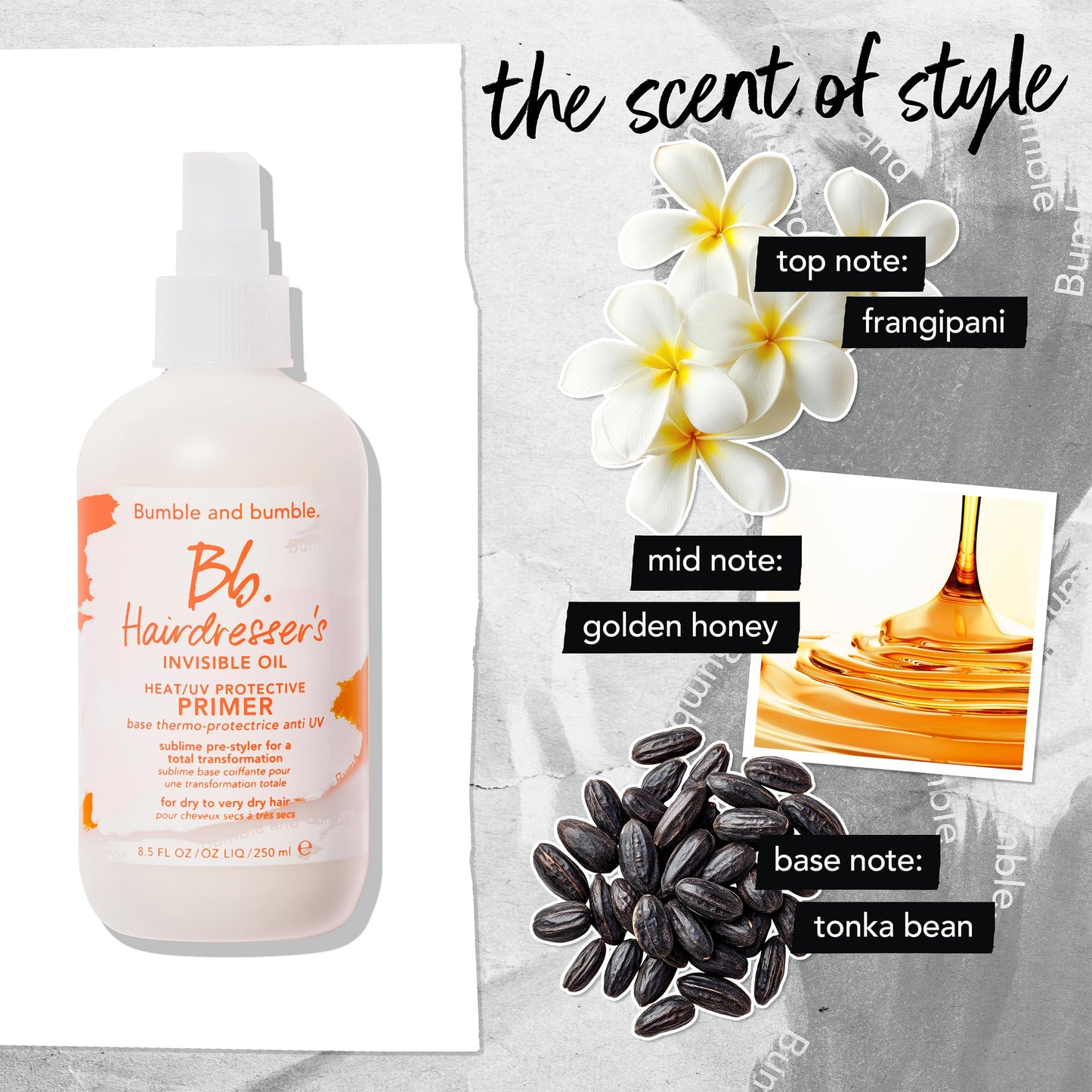 Bumble and bumble Hairdresser's Invisible Oil Leave-In Conditioner | Heat & UV Protectant Primer | Hydrating, Anti-Frizz, Color Safe | 8.5 Fl Oz