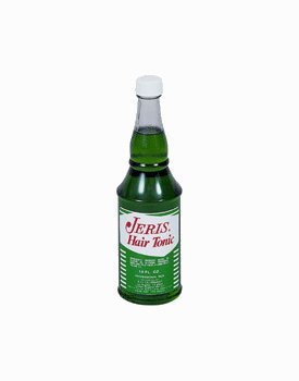 Bottle of Jeris Hair Tonic on a white background