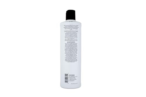 Nioxin Scalp + Hair Thickening System 2 Shampoo | For Natural or Untreated Hair with Progressed Thinning | With Niacinamide and Biotin | 16.9 Fl oz.
