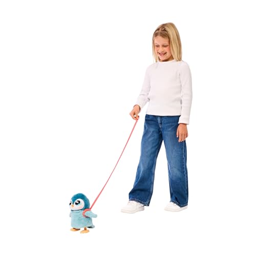 Little Live Pets Walking Penguin My Pet Waddles, Interactive Plush Penguin with 25+ Sounds and Detachable Leash, Toy Penguins for Kids of Ages 5+