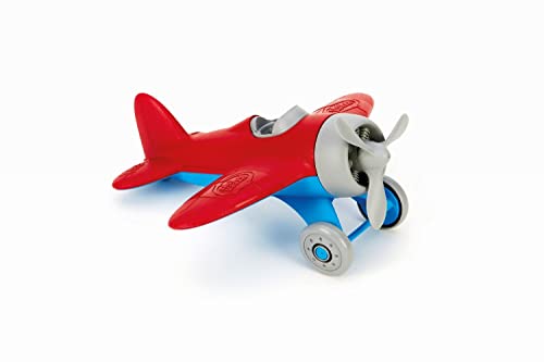 Green Toys Airplane - BPA Free, Phthalates Free, Red Aero Plane for Improving Aeronautical Knowledge of Children. Toys and Games