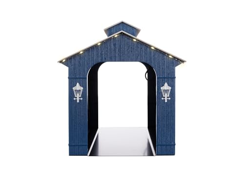 Lionel Thomas Kinkade Christmas Plug Expand Play O Gauge Model Train Covered Bridge