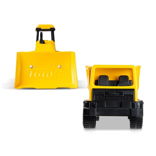Tonka - Steel Classics Giga Series - Dump Truck & Bulldozer, 2-Pack