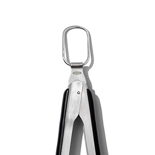 OXO Good Grips Grilling Tools, Tongs and Turner Set, Black