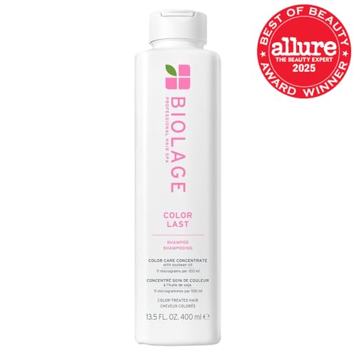Biolage Color Last Shampoo for Color-Treated Hair | Hydrates, Strengthens & Adds Shine | Soybean Oil, Paraben-Free, Vegan, 13.5 Fl Oz