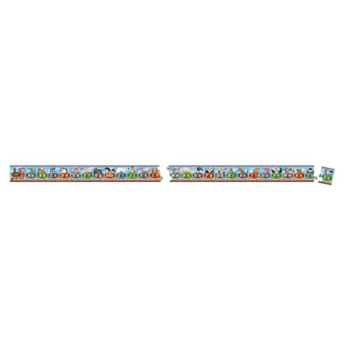 Melissa & Doug Alphabet Express Jumbo Jigsaw Floor Puzzle (27 pcs, 10 feet Long) - FSC Certified