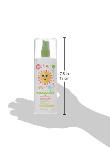 Babyganics Sunscreen Spray 50 SPF, 6oz, Packaging May Vary