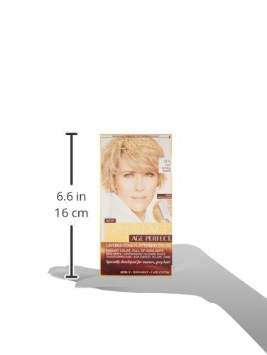 L'Oreal Paris Age Perfect Permanent Hair Color, 9N Light Natural Blonde, 1 kit