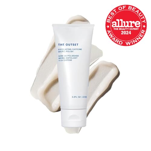 The Outset Exfoliating Caffeine Micro Polish – Gentle, Fragrance-Free Face Scrub for All Skin Types, Vegan & Gluten-Free, 3.3 fl oz