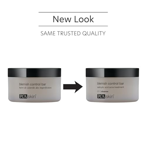 PCA SKIN Blemish Control Acne Cleanser Bar with 2% Salicylic Acid, Acne Wash for Face and Body, 3.2 fl oz Jar