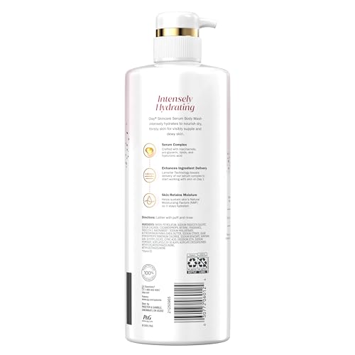 Olay Body Wash for Women with Hyaluronic Acid & Vitamin B3, Deeply Hydrating, Paraben & Phthalate Free, All Skin Types, 26 fl oz