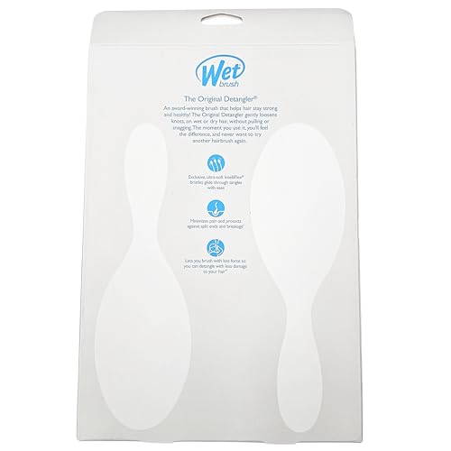 Wet Brush Original Detangler 2 Pack (Pink & Purple) – Tangle-Free Hair Brush for Wet & Dry Use, Soft Bristles for All Hair Types