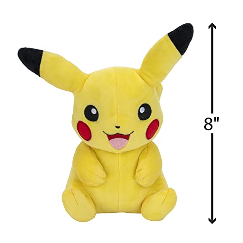 Pokémon Pikachu Plush - 8-Inch Soft Plush with Authentic Details