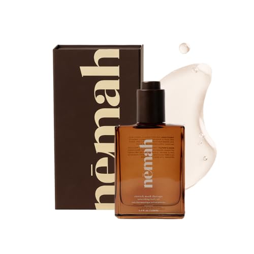 Nemah - Nourishing Belly Oil for Pregnant Women - Hydrating Stretch Mark Oil with Jojoba and Coconut Oil - Vegan & Cruelty-Free - 3.4 fl. oz.