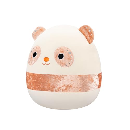 Squishmallows Original 14in Bee The Peach Velvet Panda – Official Jazwares Plush (Large)