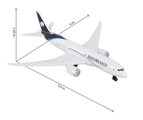 Daron Aeromexico Single Plane, White and Block