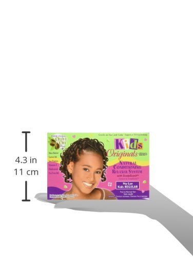 Originals by Africa's Best Kids Natural Conditioning Relaxer System Regular Kit with Scalpguard | Herbal Blend to Protect & Strengthen Hair