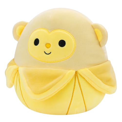 Squishmallows Original 8-Inch Pierogi Banana Monkey - Official Jazwares Plush
