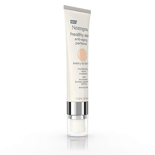 Neutrogena Healthy Skin Anti-Aging Perfector Tinted Moisturizer with Retinol & SPF 20, Broad Spectrum, 10 Ivory to Fair, 1 fl. oz