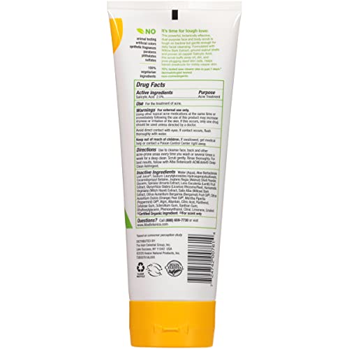 Alba Botanica Natural Acnedote Face & Body Scrub, 8 Fl Oz
