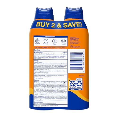 Banana Boat Sport Ultra SPF 30 Sunscreen Spray Twin Pack – Water Resistant, Oxybenzone Free, 6oz Each