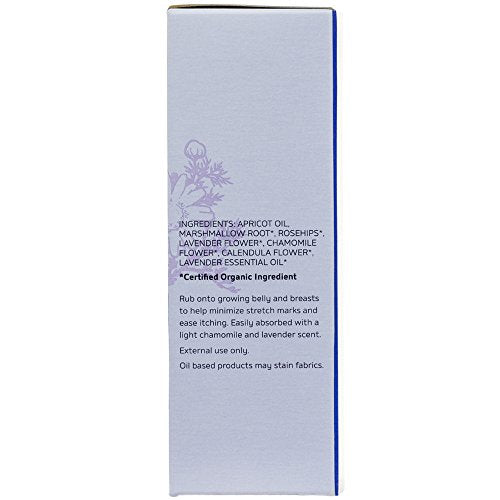 Motherlove Pregnant Belly Oil (4 oz) Natural Moisturizer to Soothe Itchy Skin & Prevent Stretch Marks—Non-GMO, Organic Herbs, Vegan