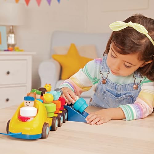Battat – Toy Bus for Toddlers with Moving Parts & 9 Figures – Developmental Toy for Babies – Spinning Bus – 18+ Months