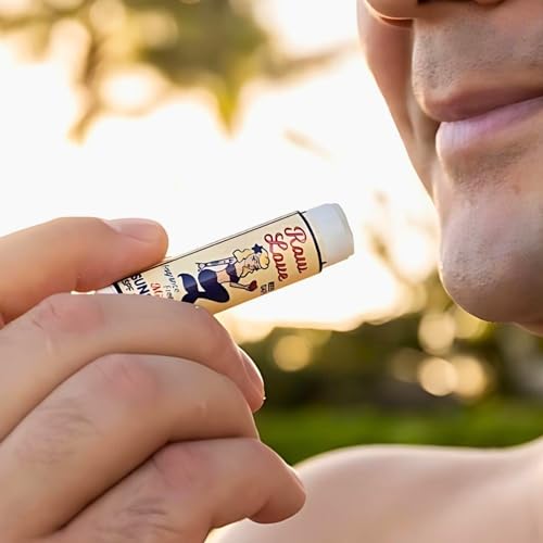Raw Love SPF 15 Mineral Sunscreen Lip Balm - Reef Safe, Fragrance-Free, Broad Spectrum with Non-Nano Zinc Oxide, Made in USA 0.15 oz