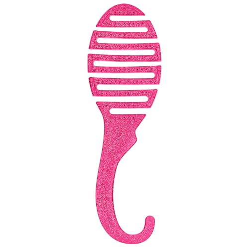Wet Brush Shower Detangler Hair Brush - Ultra-Soft IntelliFlex Bristles Reduce Pain, Breakage & Split Ends - For Wet/Dry Hair, Men & Women, Pink Glitter