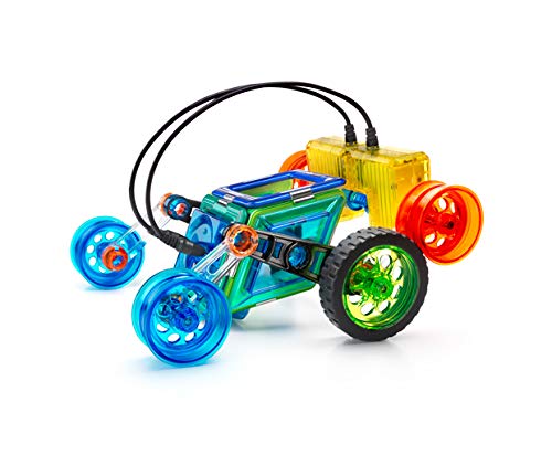 GeoSmart Flip Bot - Build Remote-Controlled GeoMagnetic Vehicles with This STEM Focused Magnetic Construction Set Featuring Rechargeable Turbo Motors