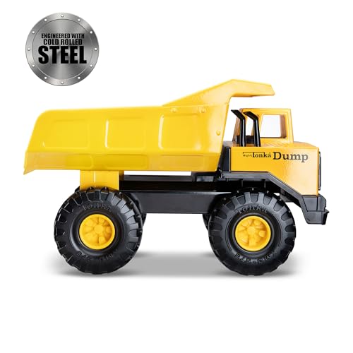 Tonka Retro Mighty Dump Truck Collector’s Edition – 2X Steel Metal Construction Toy Truck for Boys & Girls Ages 3+