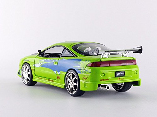Jada Fast & Furious 1:24 Brian's Mitsubishi Eclipse Die-cast Car, Toys for Kids and Adults