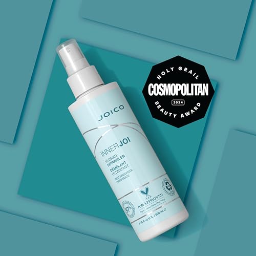 Joico InnerJoi Hydrate Detangler | For Dry Tangled Hair | Sulfate & Paraben Free | Naturally-Derived Vegan Formula | 6.7 oz