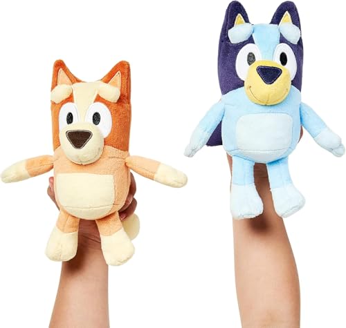 Bluey Bingo Plush Toys Bundle – Exclusive 2-Pack Soft Toys, Deluxe Fabric, Embroidered Detail, Plush Characters for Show Time or Story Time
