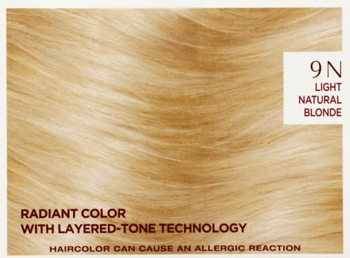 L'Oreal Paris Age Perfect Permanent Hair Color, 9N Light Natural Blonde, 1 kit