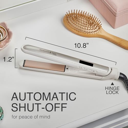 Remington Shine Therapy 1" Hair Straightener with Argan Oil & Keratin | Ceramic Flat Iron for Smooth, Shiny, Frizz-Free Hair, Professional Styling Tool